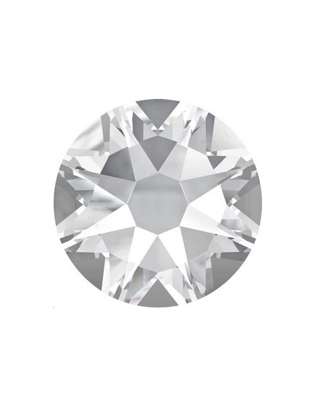 Lot 10 strass plats à coller 6,5mm   Strass plat Xilion rose 6.5mm (2088)- 2