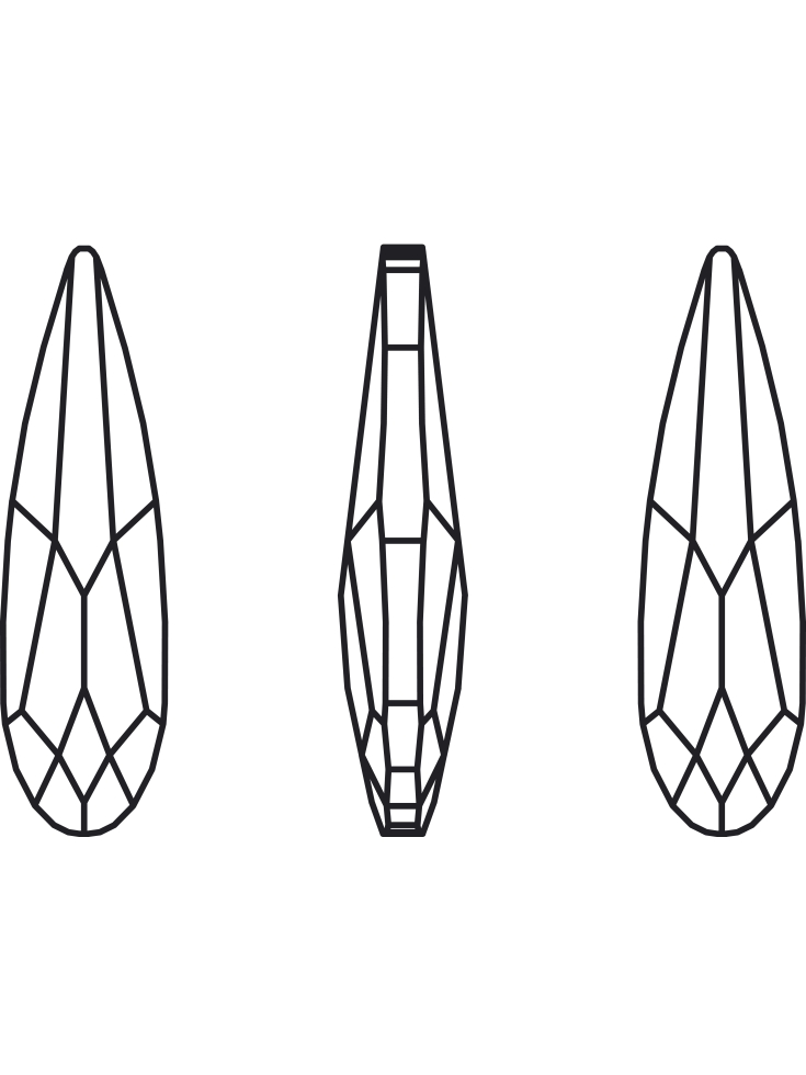 Raindrop fancy stone cr gosh f  Raindrop fancy stone- 3