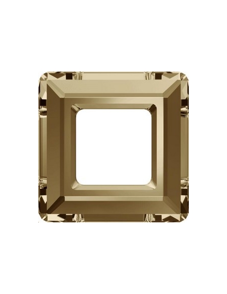 Carré évidé 20mm cr golden sha  Carrés évidés 20mm Swarovski- 2 Carré évidé 20mm cr golden sha  Carrés évidés 20mm Swarovski- 2