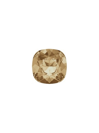 Cabochon carré 10mm crystal golden  2
