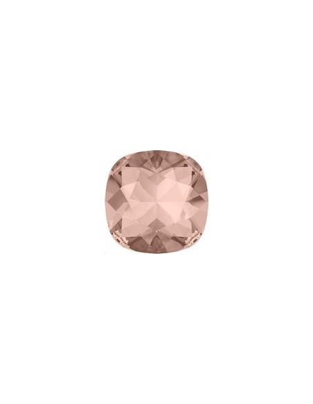 Cabochon carré 12mm vintage rose fo  Cabochons carré 12mm (4470)- 1