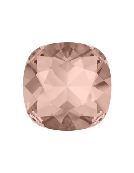 Cabochon carré 12mm vintage rose fo  Cabochons carré 12mm (4470)- 2