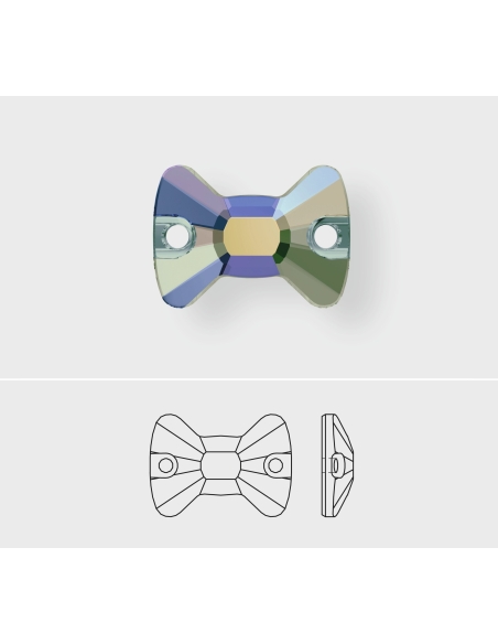 Pierre à coudre noeud de papillon 12mm  Pierres à coudre & boutons Swarovski- 3 Pierre à coudre noeud de papillon 12mm  Pierres à coudre & boutons Swarovski- 3