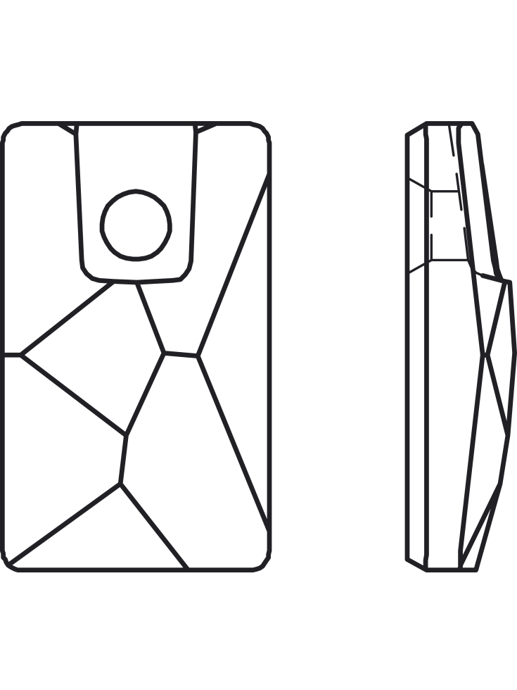 pierre à coudre pendular lochrose   Pierres à coudre & boutons Swarovski- 3