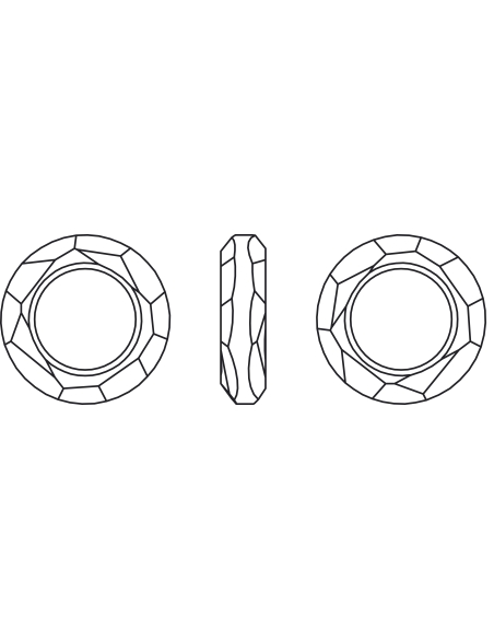 Cosmic ring 14mm Jet  Cosmic ring 14mm Swarovski- 3 Cosmic ring 14mm Jet  Cosmic ring 14mm Swarovski- 3