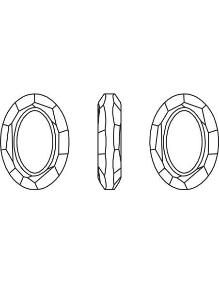 Cosmic oval 15mm crystal cal  Cosmic oval Swarovski (4137)- 6 Cosmic oval 15mm crystal cal  Cosmic oval Swarovski (4137)- 6