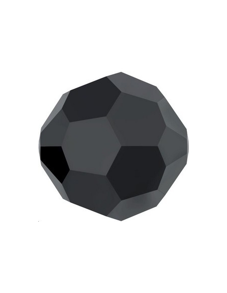 ronde 4mm jet hematite 2X  Perles rondes facettes 4mm Swarovski (5000)- 2