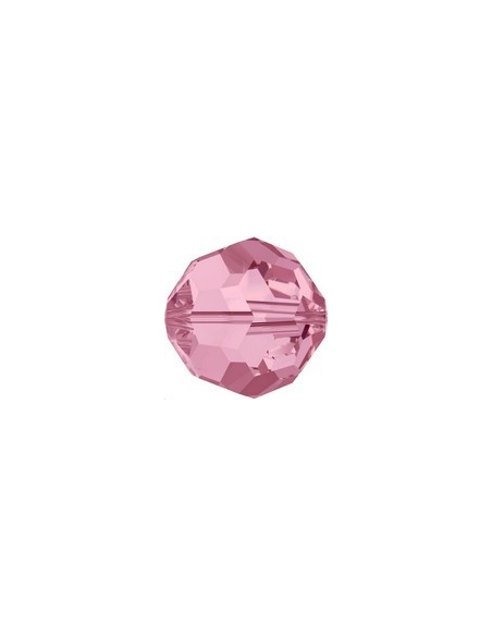 ronde 4mm light rose  Perles rondes facettes 4mm Swarovski (5000)- 1