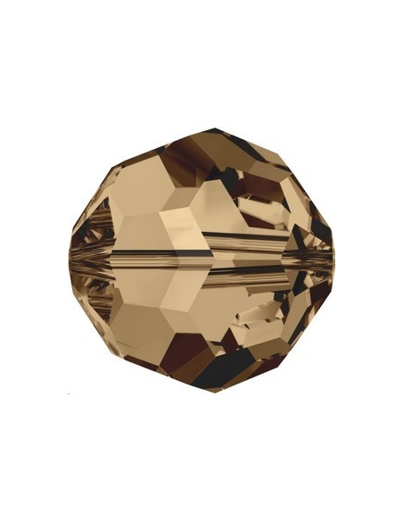 ronde 4mm light smoked topaz AB  Perles rondes facettes 4mm Swarovski (5000)- 2