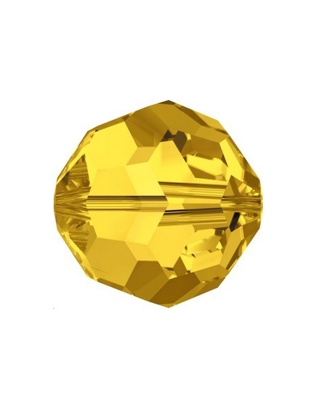ronde 4mm light topaz  Perles rondes facettes 4mm Swarovski (5000)- 2