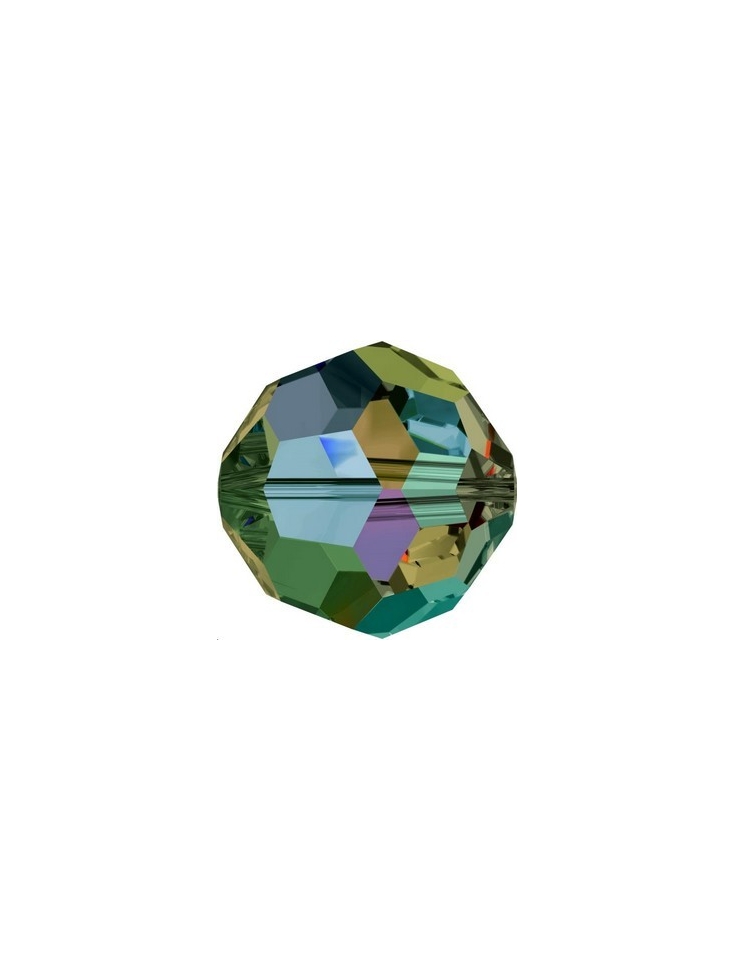 ronde 10mm emerald AB2x  Perles rondes facettes 10mm Swarovski (5000)- 2