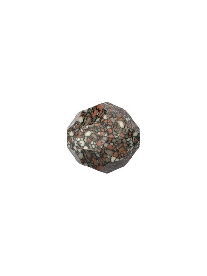 ronde 10mm marbled terracota 2