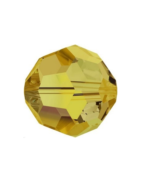 ronde 10mm topaz AB  Perles rondes facettes 10mm Swarovski (5000)- 2 ronde 10mm topaz AB  Perles rondes facettes 10mm Swarovski (5000)- 2