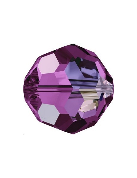 ronde 4mm amethyst AB  Perles rondes facettes 4mm Swarovski (5000)- 2 ronde 4mm amethyst AB  Perles rondes facettes 4mm Swarovski (5000)- 2