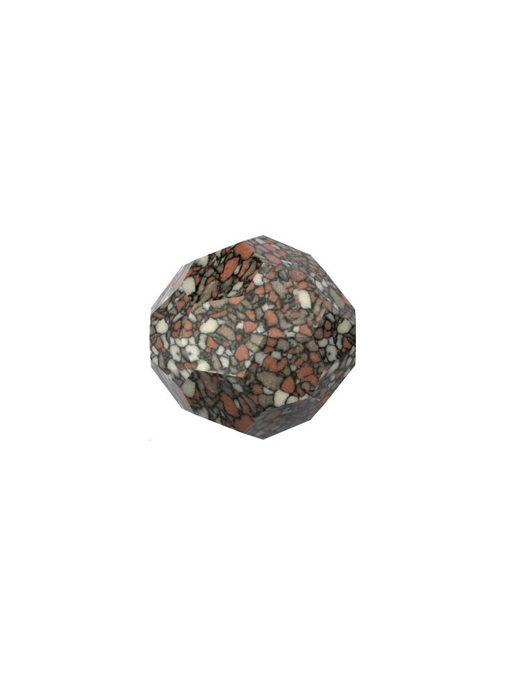 ronde 10mm marbled terracota  Perles rondes facettes 10mm Swarovski (5000)- 5