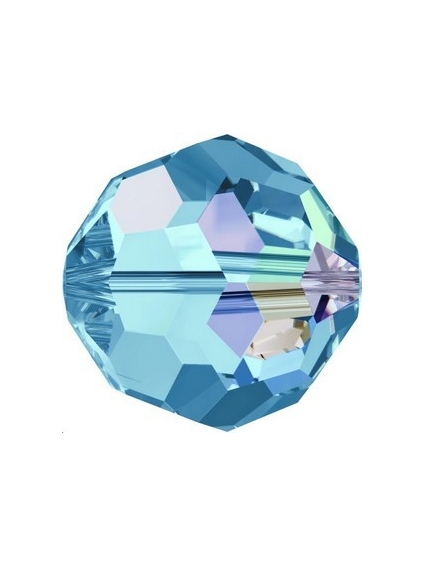 ronde 8mm aquamarine AB  Perles rondes facettes 8mm Swarovski (5000)- 1 2