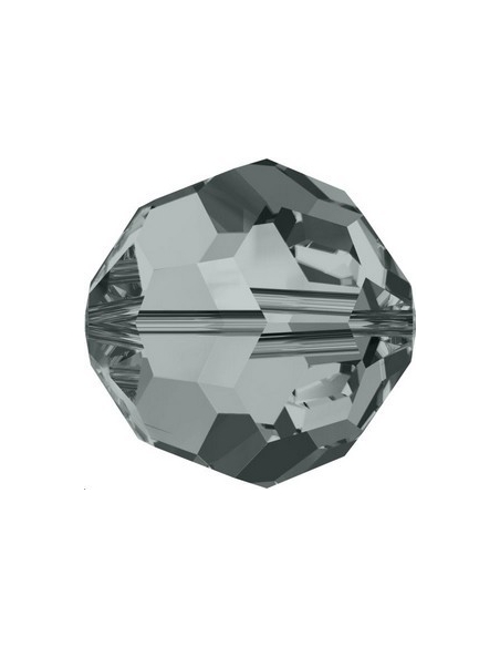 ronde 8mm black diamond  Perles rondes facettes 8mm Swarovski (5000)- 2 ronde 8mm black diamond  Perles rondes facettes 8mm Swarovski (5000)- 2
