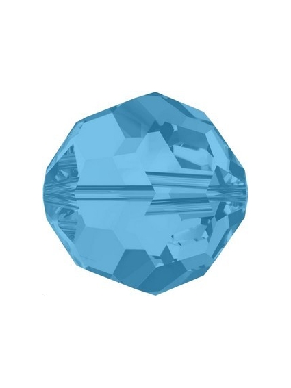 ronde 8mm caribbean blue opal  Perles rondes facettes 8mm Swarovski (5000)- 1 2