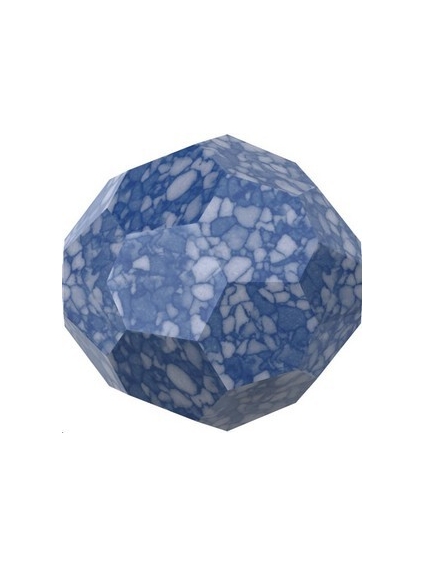 ronde 8mm marbled blue  Perles rondes facettes 8mm Swarovski (5000)- 1 2