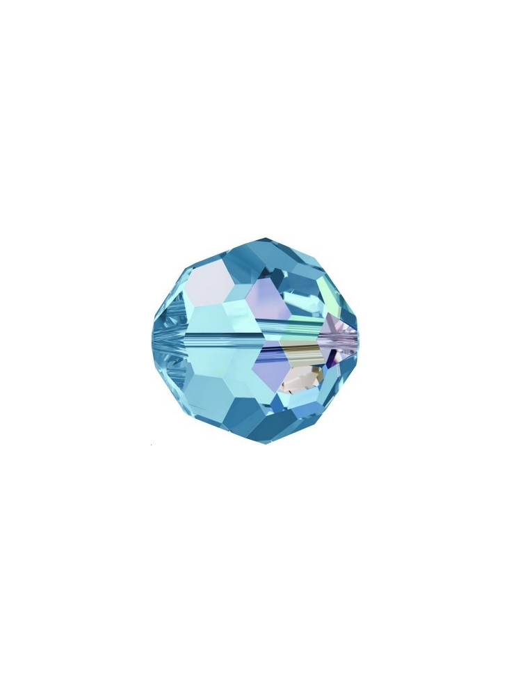 ronde 8mm aquamarine AB  Perles rondes facettes 8mm Swarovski (5000)- 5