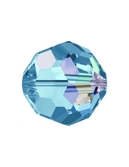 ronde 8mm aquamarine AB  Perles rondes facettes 8mm Swarovski (5000)- 5