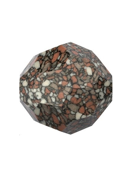 ronde 8mm marbled terracota  Perles rondes facettes 8mm Swarovski (5000)- 1 2