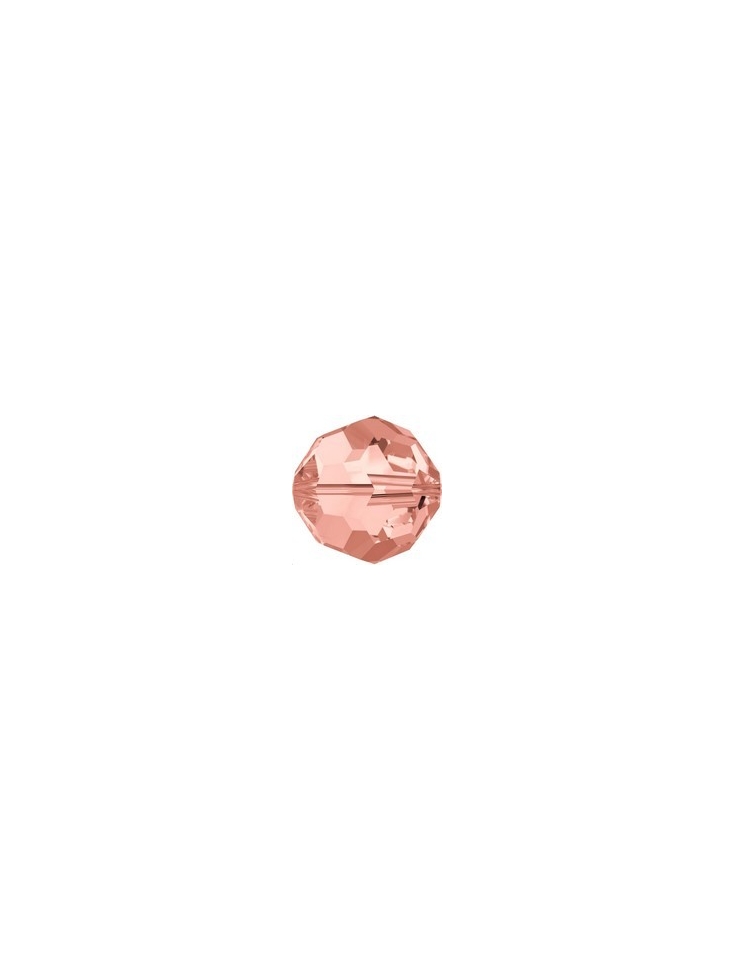 ronde 4mm rose peach  Perles rondes facettes 4mm Swarovski (5000)- 1
