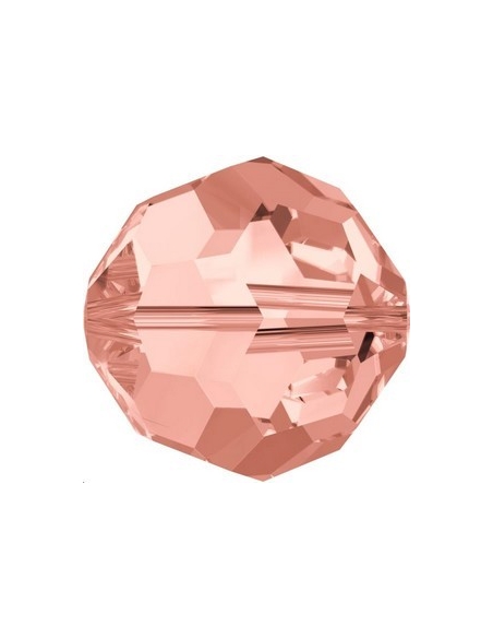 ronde 4mm rose peach  Perles rondes facettes 4mm Swarovski (5000)- 2