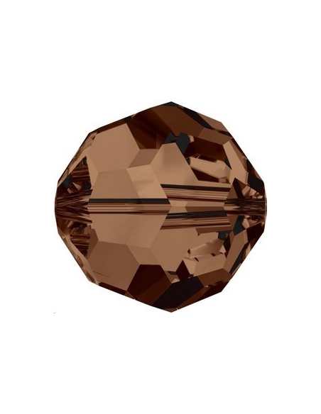 ronde 4mm smoked topaz  Perles rondes facettes 4mm Swarovski (5000)- 2