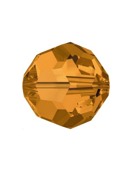 ronde 4mm topaz  Perles rondes facettes 4mm Swarovski (5000)- 2