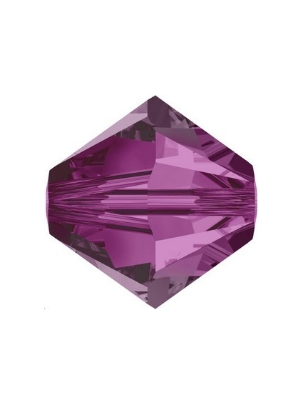Toupie 8MM Fuchsia  Toupies 8mm Swarovski (5328/5301)- 1 2