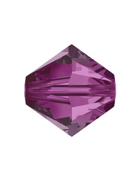 Toupie 8MM Fuchsia  Toupies 8mm Swarovski (5328/5301)- 2