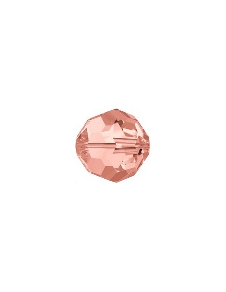 ronde 8mm rose peach  Perles rondes facettes 8mm Swarovski (5000)- 1 ronde 8mm rose peach  Perles rondes facettes 8mm Swarovski (5000)- 1