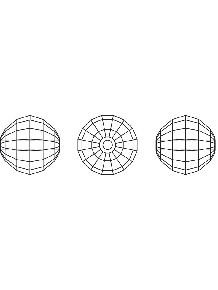 Cheesboard bead 12 mm   Cheesboard beads Swarovski (5005)- 3