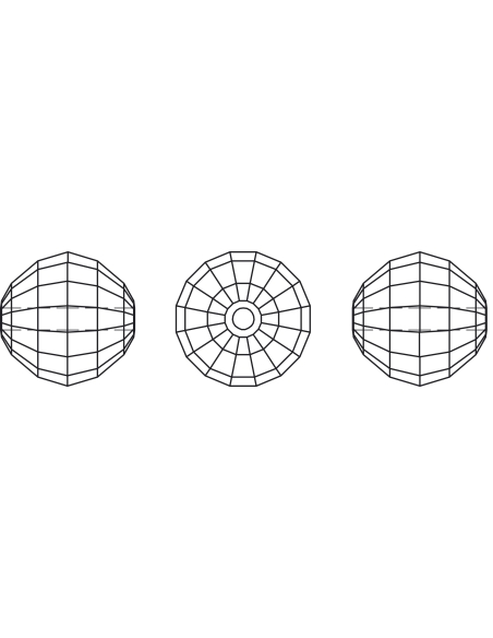 Cheesboard bead 8mm   Cheesboard beads Swarovski (5005)- 3