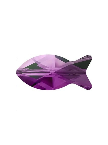 Fish bead 14mm ametyst blend  Fish beads Swarovski (5727)- 1 2