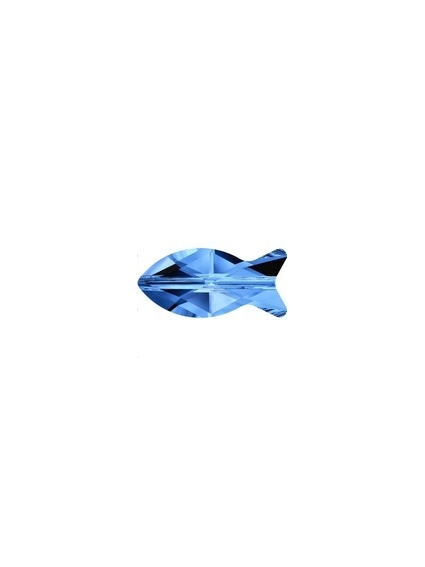 Fish bead 14mm capri blue  Fish beads Swarovski (5727)- 1