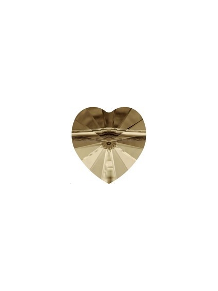 Coeur perle10mm cr gold shadow  Perles coeur (5742)- 1