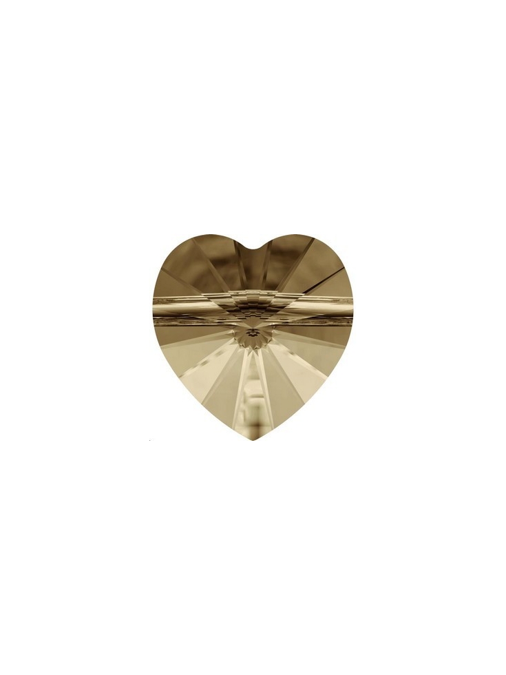 Coeur perle10mm cr gold shadow  Perles coeur (5742)- 2