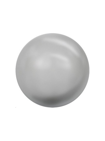 Nacre 12mm light grey gros trou  Perles nacrées 12mm trou large - 1 2