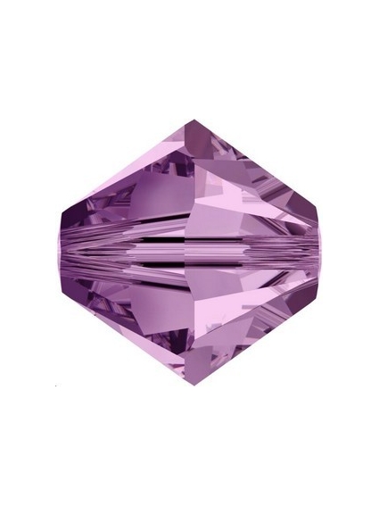 Toupie 8MM Light amethyst  Toupies 8mm Swarovski (5328/5301)- 1 2