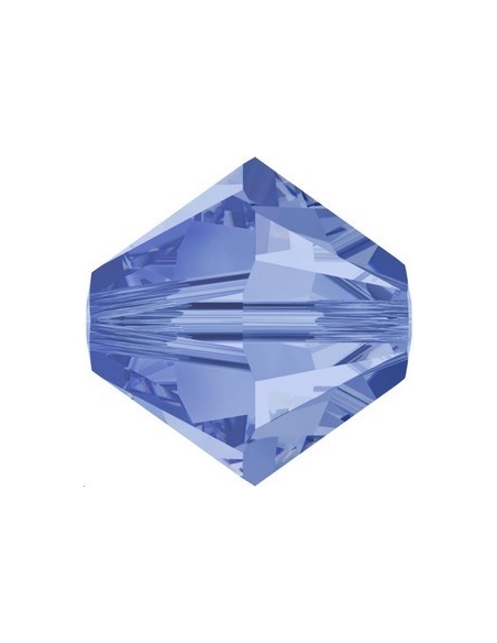 Toupie 8MM Light sapphire  Toupies 8mm Swarovski (5328/5301)- 2 Toupie 8MM Light sapphire  Toupies 8mm Swarovski (5328/5301)- 2