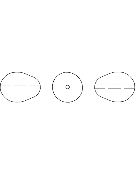 Nacre poire 11x8mm Cream rose  Perles poire nacrées Swarovski (5821)- 6