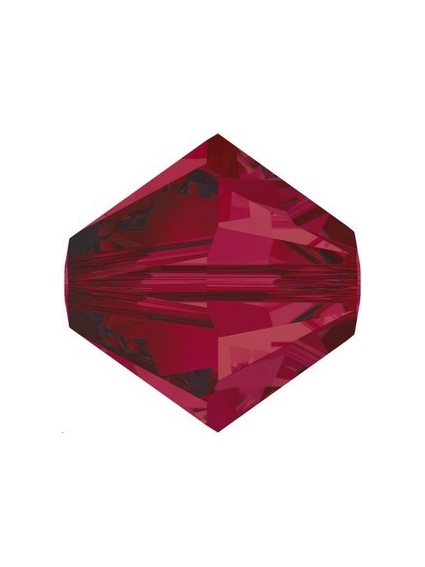 Toupie 8MM Ruby  Toupies 8mm Swarovski (5328/5301)- 1 2