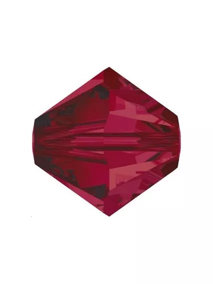 Toupie 8MM Ruby  Toupies 8mm Swarovski (5328/5301)- 1 2