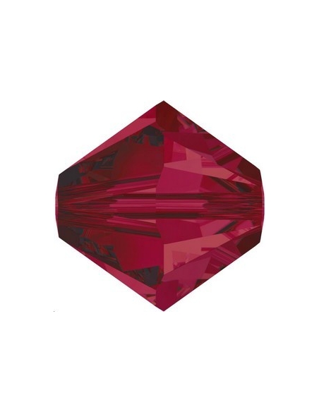 Toupie 8MM Ruby  Toupies 8mm Swarovski (5328/5301)- 2 Toupie 8MM Ruby  Toupies 8mm Swarovski (5328/5301)- 2