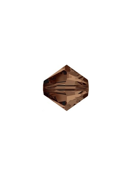 Toupie 8MM Smoked topaz  Toupies 8mm Swarovski (5328/5301)- 1