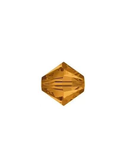 Toupie 8MM Topaz  Toupies 8mm Swarovski (5328/5301)- 1