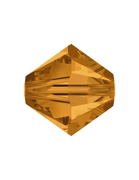 Toupie 8MM Topaz  Toupies 8mm Swarovski (5328/5301)- 2