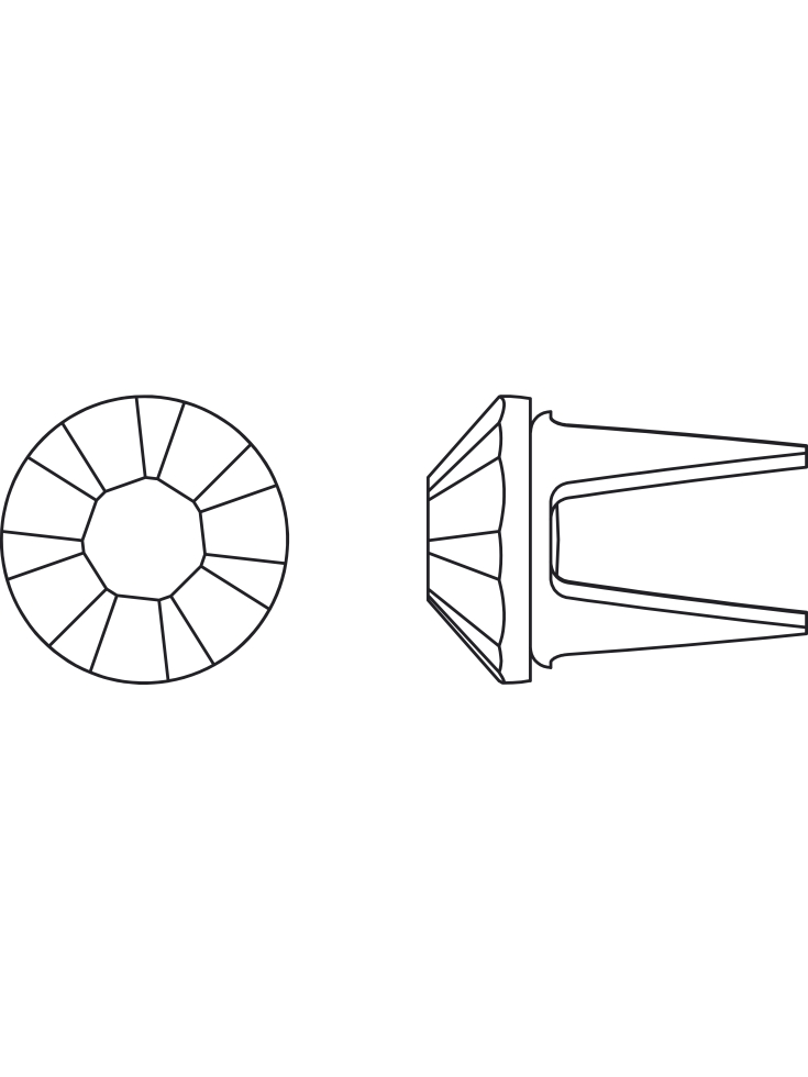 rose pins 4,5mm met light gold  Rose pins (5330)- 3